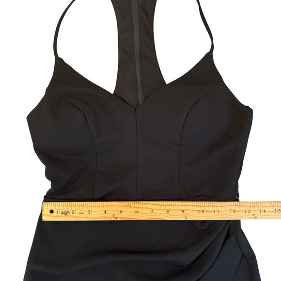 NWT B. Smart Black Bodycon Dress Tulip Hem Racerback Juniors Size 7 HOCO - Picture 12 of 15